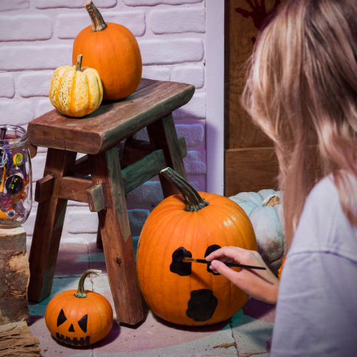 Halloween DIY: pompoen schilderen