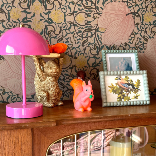 Vintage woonkamer met kleur