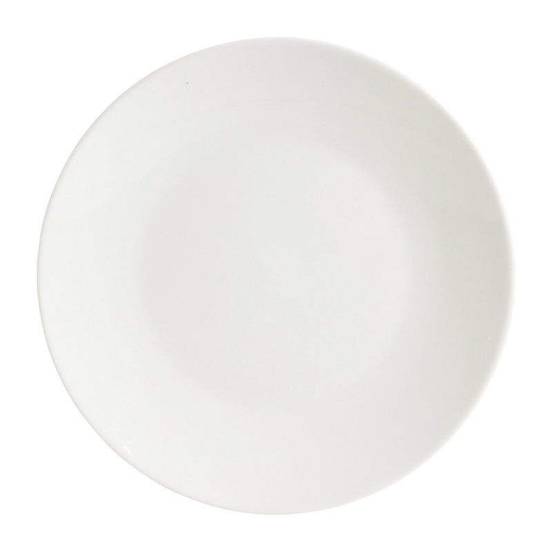Basic ontbijtbord rond wit Ø20.5 cm