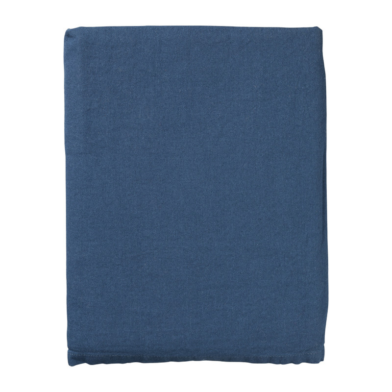 Knuppel bon bungeejumpen Tafelkleed katoen - donkerblauw - 140x240 cm | Xenos