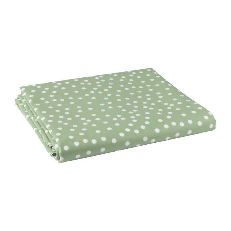Tafelkleed dots - groen/wit - 150x220 cm