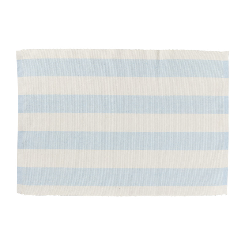 Placemat streep - blauw - set van 2