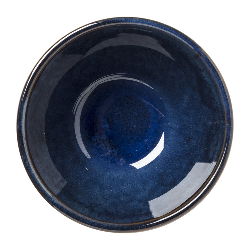 Schaal facet - donkerblauw - ⌀9x5.7 cm 