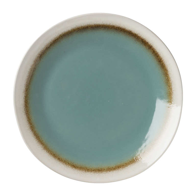 Dinerbord Roots - turquoise - ø27.5x3 cm