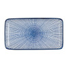 Bord blue print - stripes - 20x11 cm 