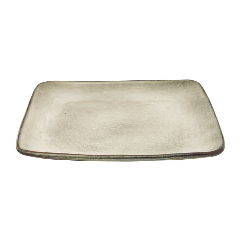 Vierkant bord Toscane - grijs 20 cm | Xenos