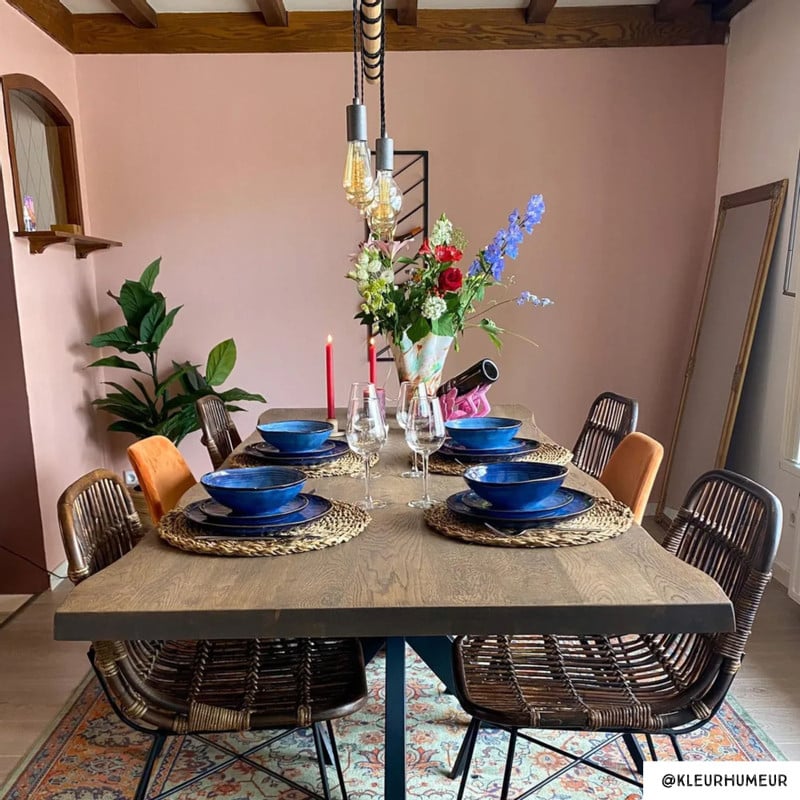 Dinerbord Toscane - donkerblauw - 28 cm 