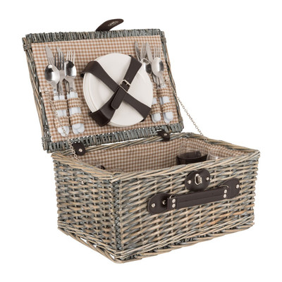 vredig Wild Soms Picknickmand - 4-persoons - taupe | Xenos