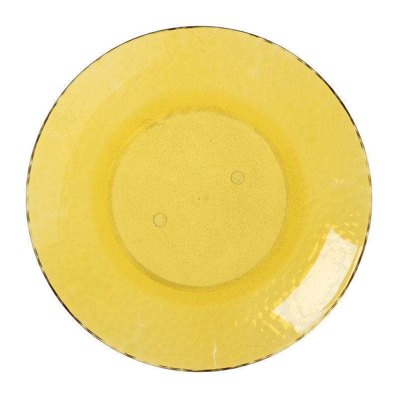Bord dots - geel - ø20 cm