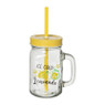 Mason jar geel - 450 ml