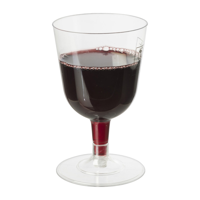 etiket Hoes Tegenstander Wegwerp wijnglazen - 6 stuks | Xenos