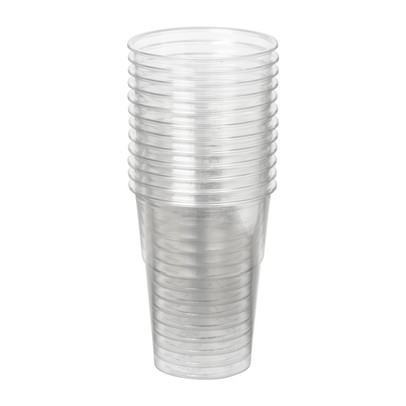 Haan voeden hospita Plastic bierglazen - 250 ml - set van 12 | Xenos
