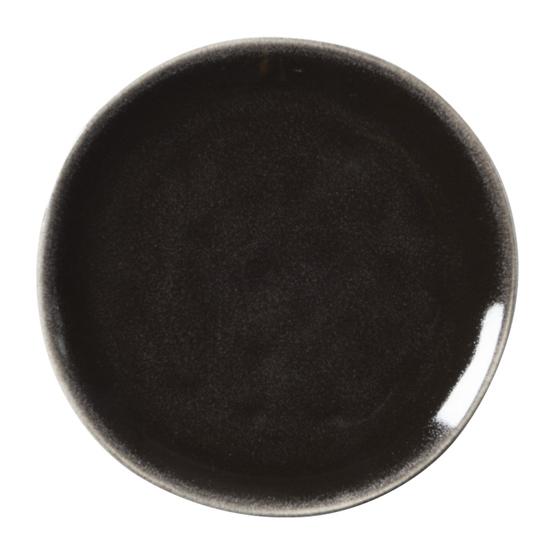 Gebaksbordje Toscane - zwart - ø15.5 cm