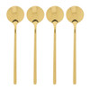 Theelepel goud - set van 4 - 13 cm