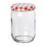 Weckpot rood witte deksel - 580 ml