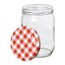 Weckpot rood witte deksel - 580 ml