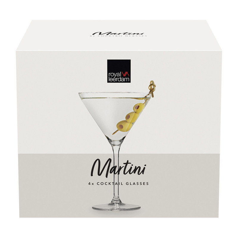 Offer ornament Vergissing Royal Leerdam Martini glazen - 260 ml - set van 4 | Xenos