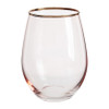 Waterglas - roze/goud - 550 ml