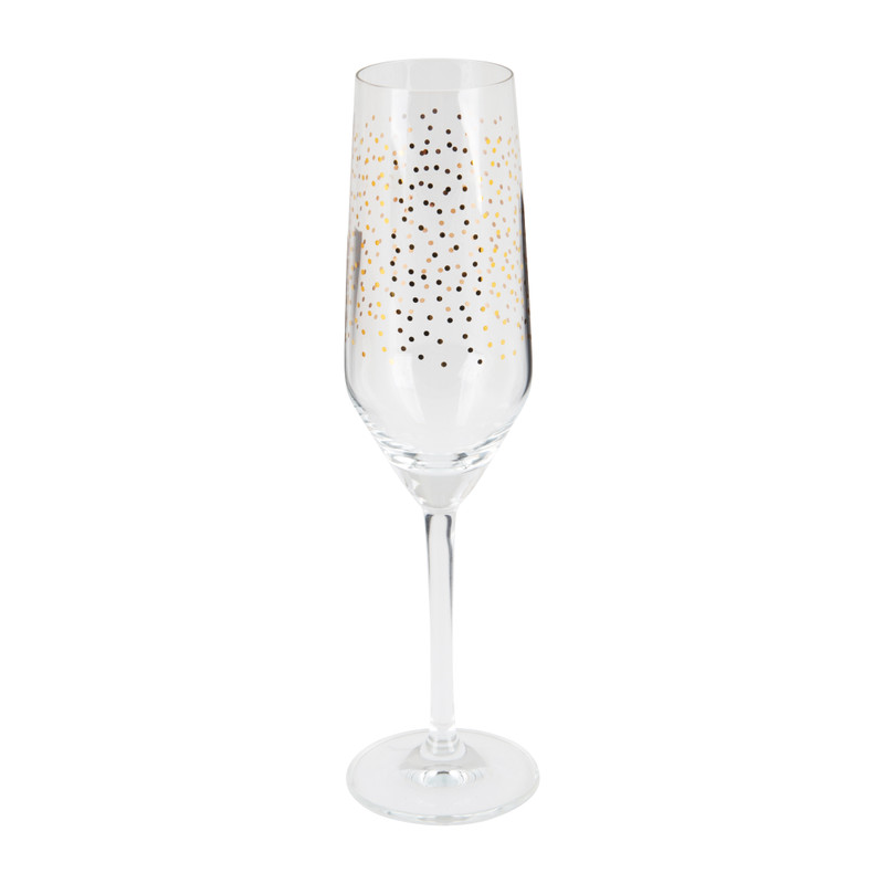 slijm Correct vervaldatum Ritzenhoff champagneglas met stip - 25 cl | Xenos