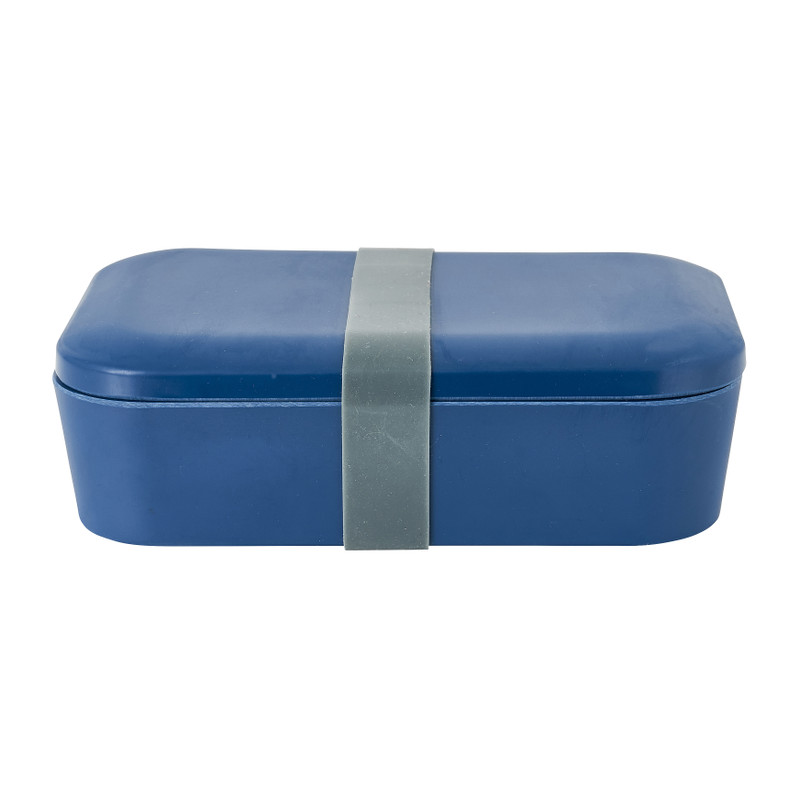 Lunchbox blauw 18,5x12,5 6,3 cm | Xenos