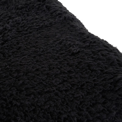Verlengen koepel zakdoek Plaid sherpa - zwart - 130x170 cm | Xenos