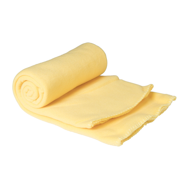 Terzijde Terug kijken genade Fleece deken - geel - 130x160 cm | Xenos