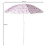 Strandparasol flamingo - ø160x180 cm