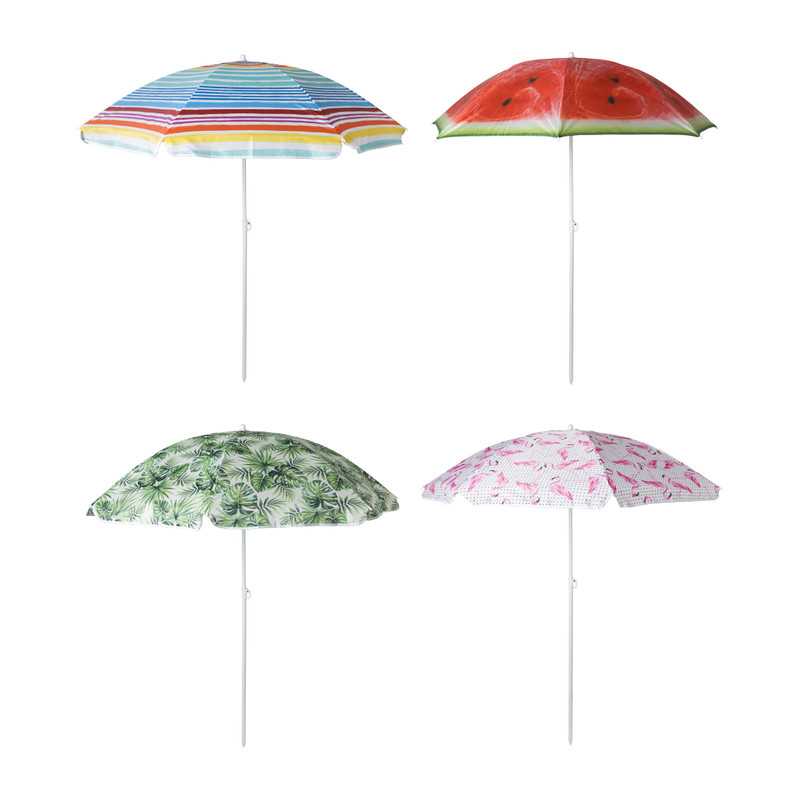 Strandparasol meloen - ø160x180 cm