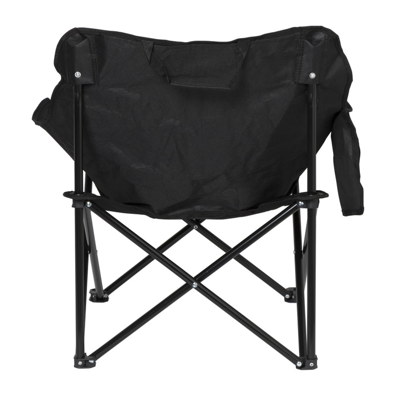 Campingstoel compact - zwart - 65x62x55 cm