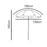 Strandparasol Hawaï - ø150 cm