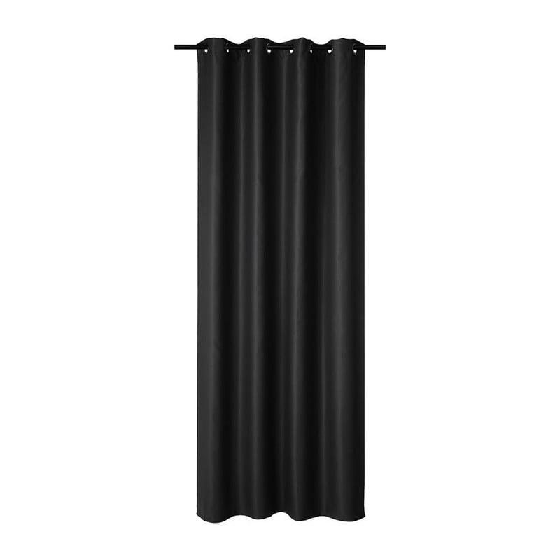 Ringengordijn Max verduisterend - zwart 140x270 cm | Xenos