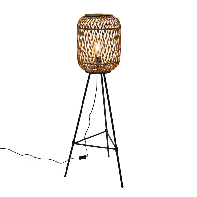 Image of Bamboe lamp op poten - 29x29x118 cm