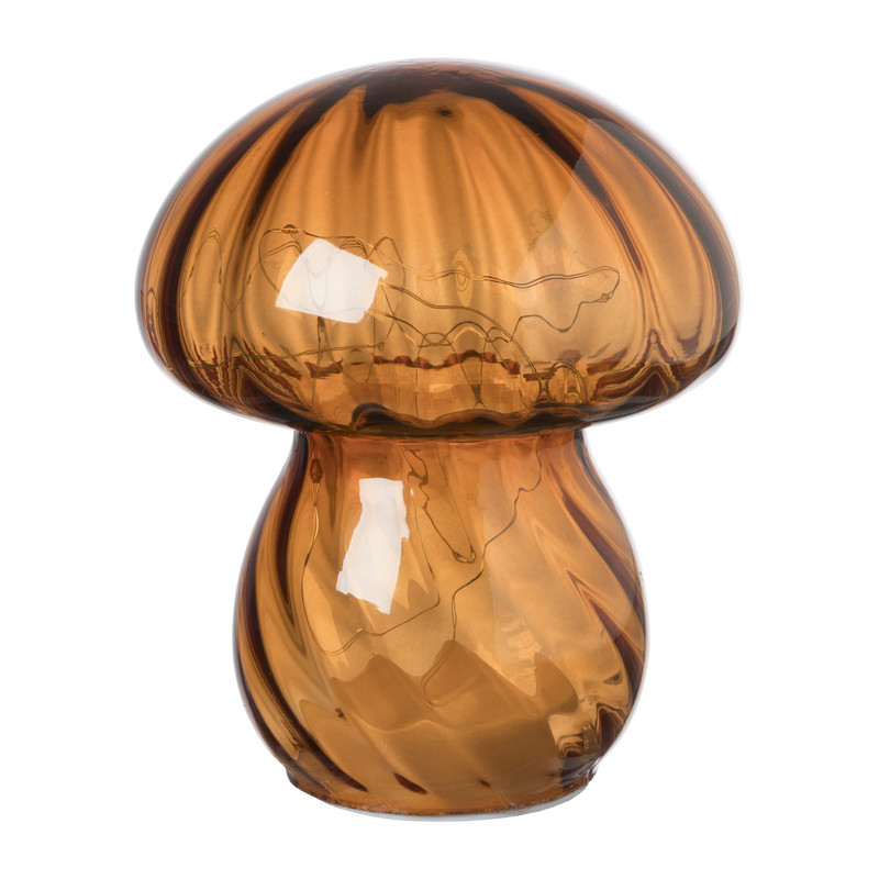 Tafellamp paddenstoel - oranje - ø13x15 cm