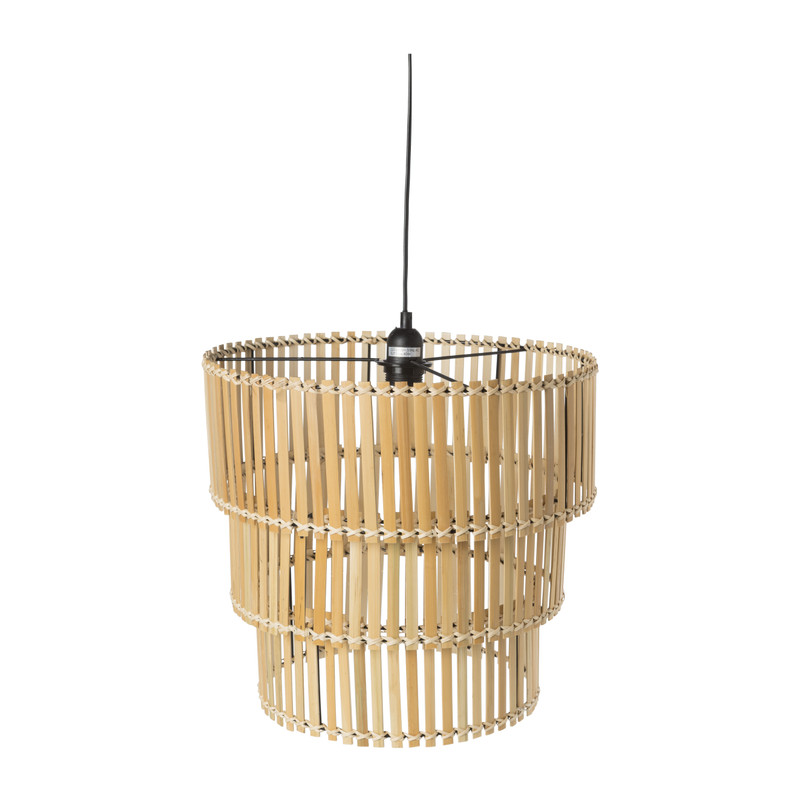 Getalenteerd Schuldig gewoon Hanglamp bamboe - 3-laags - ⌀40x38 cm | Xenos
