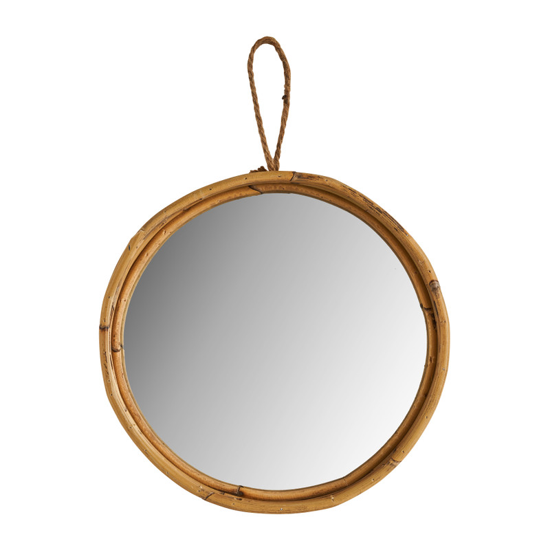 Spiegel in rotan frame - ⌀30 cm Xenos