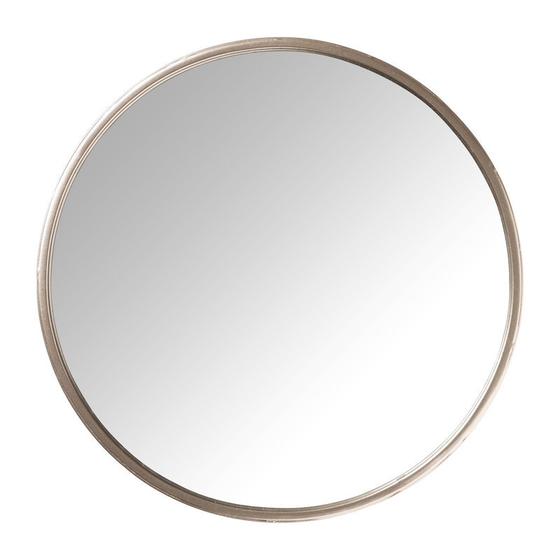 Interactie romantisch dubbele Spiegel rond - rose goud - ø25 cm | Xenos