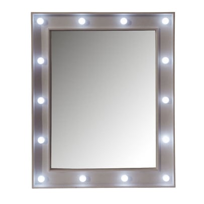 Madison weerstand water Spiegel met LED lichtjes - make-up spiegel - 39x49 cm | Xenos