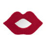 Spiegel lips - rood - 35x20 cm