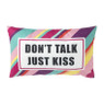 Kussen don't talk - multikleur - 30x50 cm