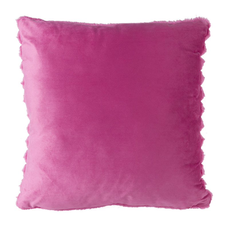 Kussen rib - roze - 45x45 cm