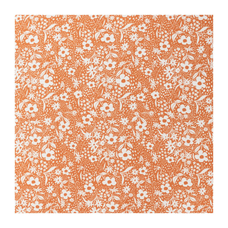 Kussen print - oranje - 45x45 cm