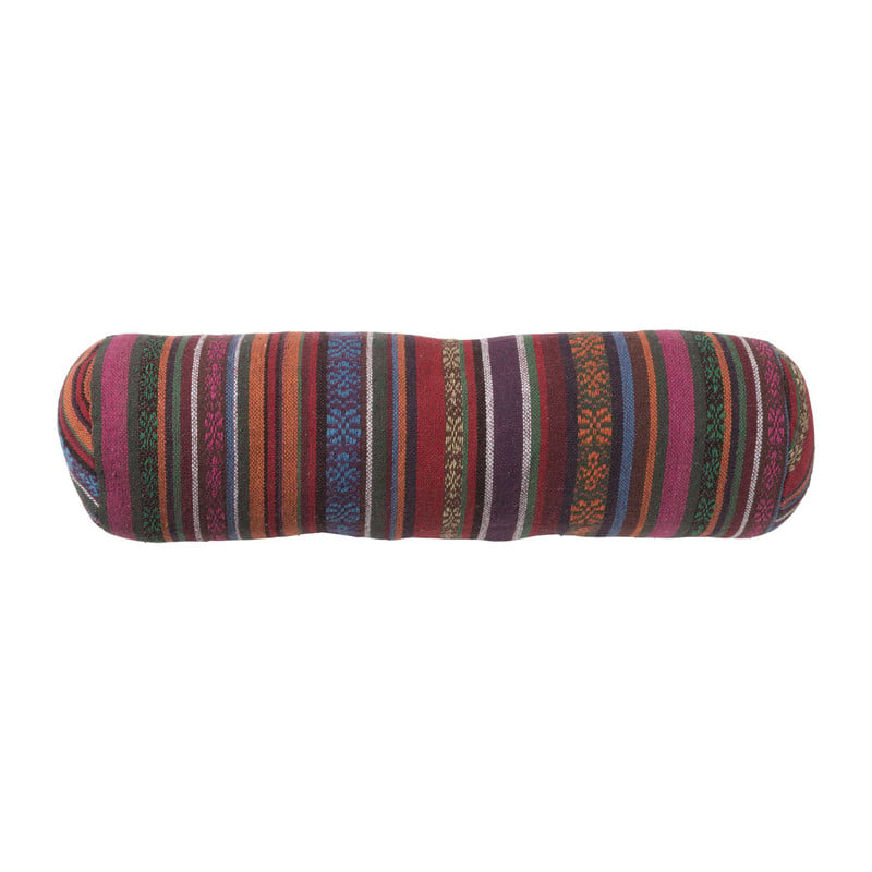 Bolster kussen Mexican - paars - 15x50 cm