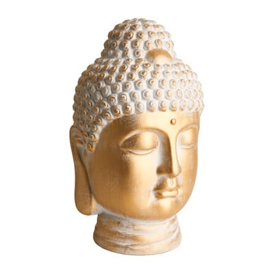 Politiek vers Behoefte aan Boeddha hoofd XL - goud - 23x23x40 cm | Xenos