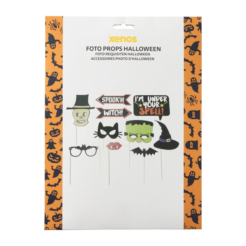 Foto props halloween - papier - set van 10