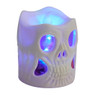 Skull met led verlichting - wit - incl. batterijen