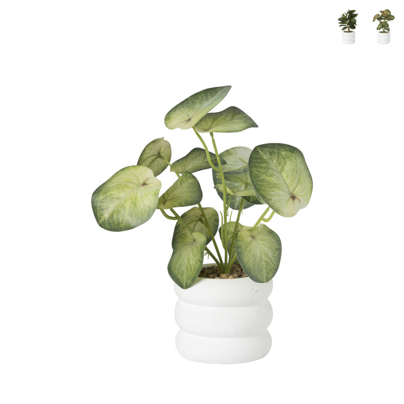 Plant in pot ribbel - diverse varianten - ø12x27 cm