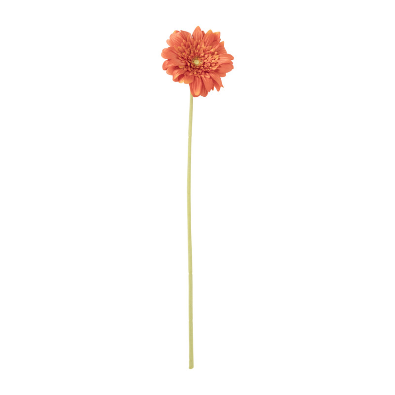 Kunstbloem gerbera - oranje - 60 cm