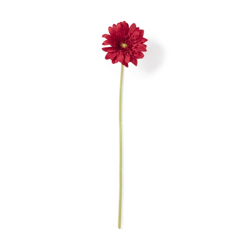 Kunstbloem gerbera - rood - 60 cm