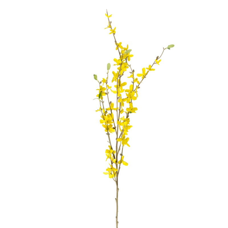 Kunstbloem forsythia - geel - 100 cm