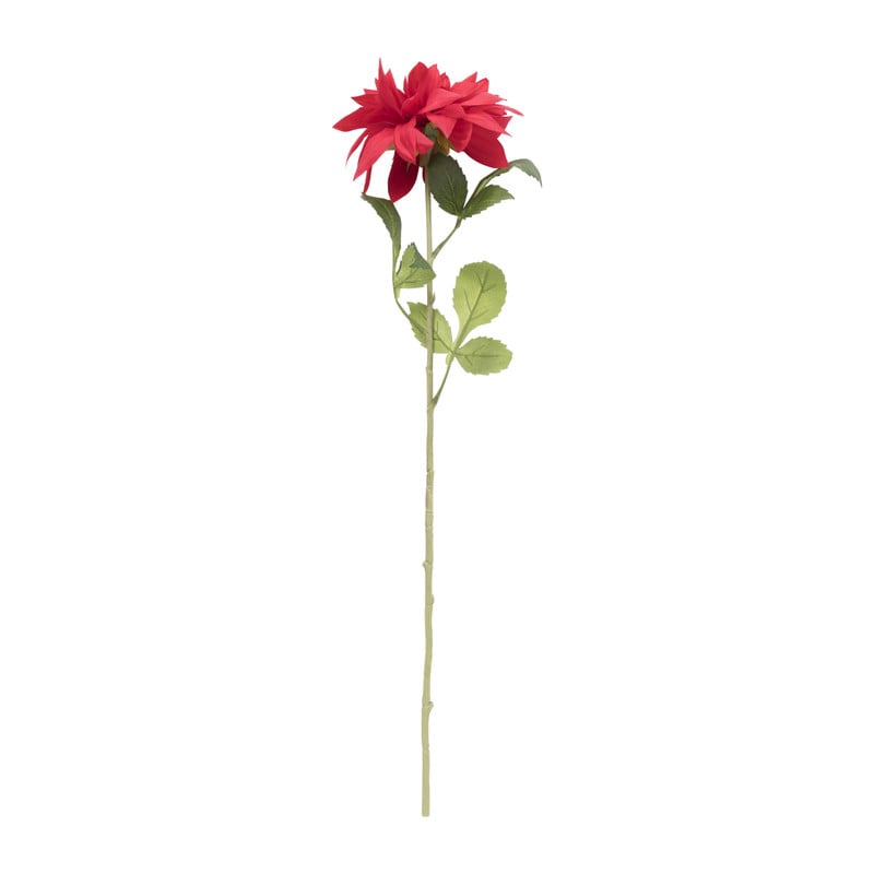 Kunstbloem dahlia - rood - 75 cm